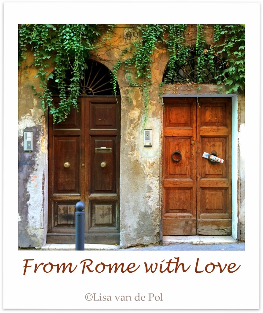 Doors in Rome, Monti. Photo by Lisa van de Pol. Apartment for rent in Rome, Casa Cuore di Roma